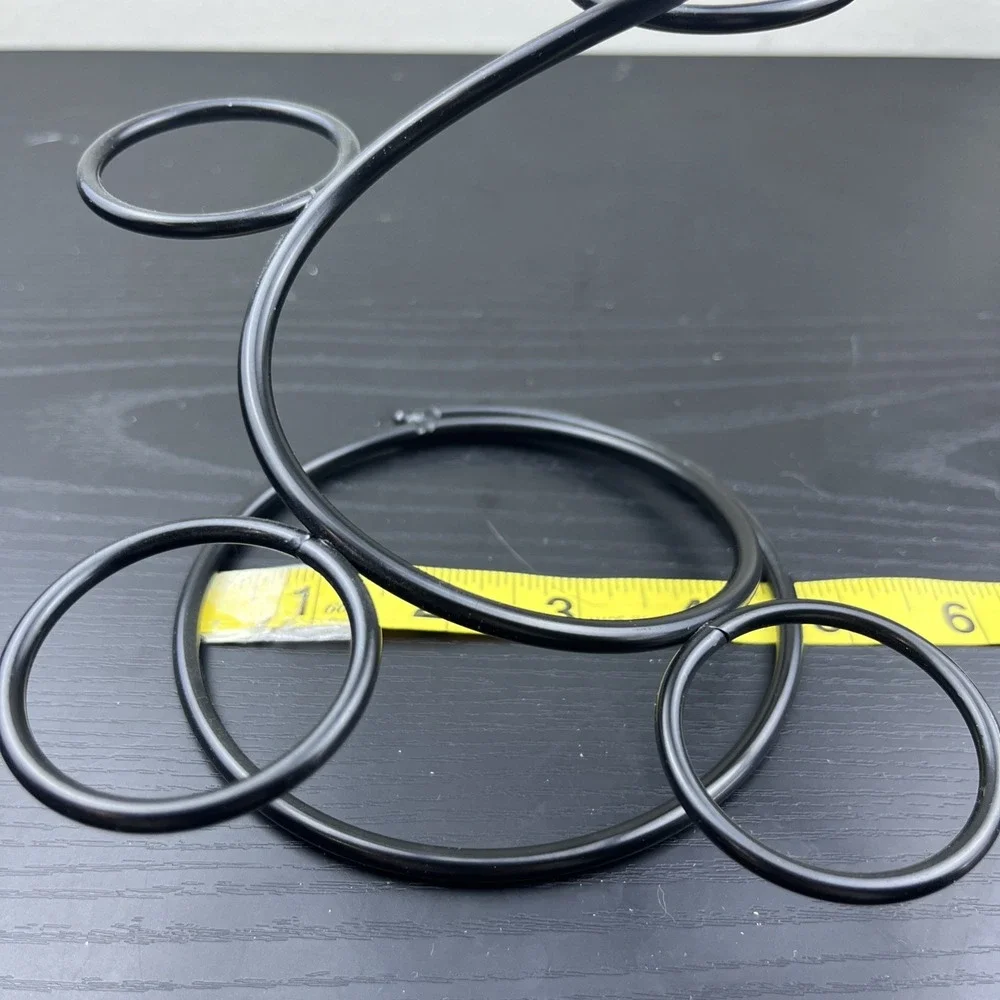 Black Metal Orb Display Stand 5 Holder Rack‎ 6